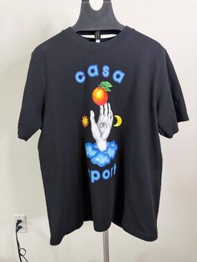 Casa Blanca  Men's Black Graphic Short Sleeve Tee